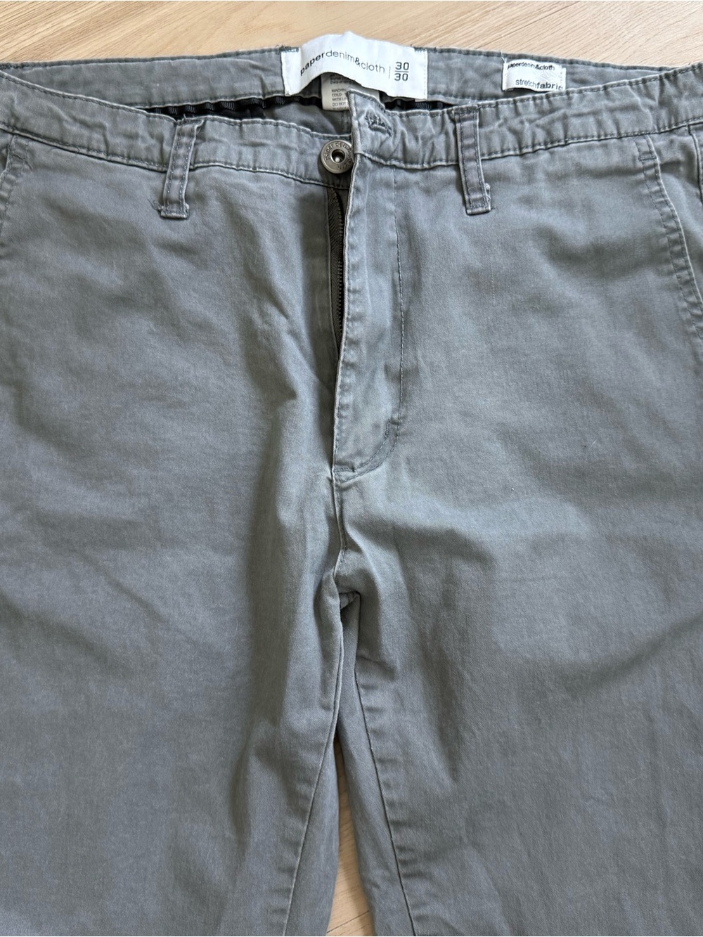 Paper Denim & Cloth Men's Gray Casual Pants
